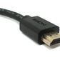 SYSTEM-S HDMI 1.4 cable 25 cm Type A male to male screw in black