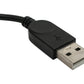 Câble USB 2.0 100 cm adaptateur coudé type B mâle vers A mâle en noir