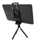 SYSTEM-S Smartphone Tablet Halterung Befestigung in Schwarz für Kamera Stativ Stick