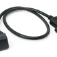 Cavo HDMI 1.4 Adattatore angolare a vite da 30 cm maschio a femmina in nero