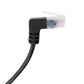 SYSTEM-S LAN Kabel 25 cm RJ45 8P8C STP Cat6 Stecker zu Stecker Winkel Schwarz