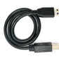 SYSTEM-S USB 3.0 Kabel 50 cm Typ B Stecker zu A Stecker Adapter in Schwarz