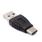 SYSTEM-S USB 3.1 Adapter Typ C Stecker zu 3.0 Typ A Stecker Kabel in Schwarz