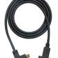 Cable USB 3.1 100cm Tipo C Adaptador de ángulo de tornillo macho a hembra en negro