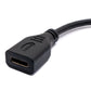 SYSTEM-S HDMI 1.4 Kabel 17 cm Standard Stecker zu Mini Typ C Buchse Adapter in Schwarz