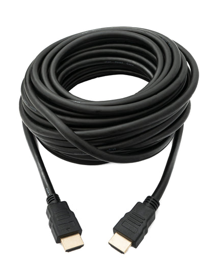 SYSTEM-S HDMI 1.4 Kabel 10 m Standard Stecker zu Stecker in Schwarz