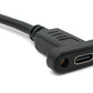 SYSTEM-S USB 3.1 Gen 2 Kabel 100 cm Typ C Stecker zu Buchse Schraube in Schwarz