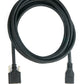 SYSTEM-S USB 3.0 Kabel 2 m Micro B Stecker zu Typ A Stecker Schraube Adapter in Schwarz