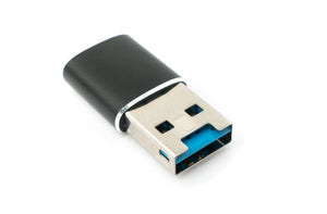 SYSTEM-S SD Karte Adapter Micro zu USB 3.0 Typ A Buchse Kabel Memory Card Reader Schwarz