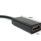SYSTEM-S HDMI cable 25 cm 1080p standard female to USB 3.1 Type C male black
