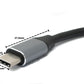 SYSTEM-S HDMI cable 15 cm 4K standard socket to USB 3.1 type C plug adapter in grey
