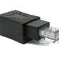 SYSTEM-S LAN adapter RJ45 socket to plug Ethernet adapter cable in black