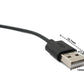 SYSTEM-S USB 2.0 Kabel 100 cm Ladekabel für Realme Band 2 Smartwatch in Schwarz