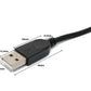 SYSTEM-S USB 3.1 U Turn 180° Kabel 150 cm Typ C Stecker zu 2.0 Typ A Stecker geflochten