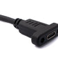 Cable USB 3.1 SYSTEM-S 100 cm Adaptador angular de tornillo tipo C macho a hembra en color negro