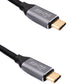 SYSTEM-S USB 3.1 Gen 2 Kabel 3 m Typ C Stecker zu Stecker geflochten in Schwarz
