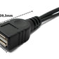 SYSTEM-S USB 2.0 Y Kabel 35 cm Typ A Buchse zu Typ A Stecker & 3.1 Typ C Buchse Adapter