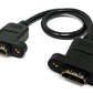 SYSTEM-S HDMI cable 30 cm 1.4 female to female screw in black
