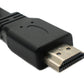 SYSTEM-S HDMI 1.4 Cable 50 cm Standard Male to Male Flat in Black