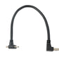 Cable USB 3.0 25cm Micro B Macho a A Macho Adaptador de Ángulo de Tornillo Negro