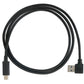 SYSTEM-S USB 3.1 Kabel 1 m Typ C Stecker zu Typ A Stecker Winkel in Schwarz