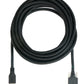 SYSTEM-S USB 3.0 Kabel 5 m Micro B Stecker zu Typ A Stecker Schraube Adapter in Schwarz