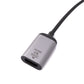 SYSTEM-S HDMI cable 20 cm standard 1.4 socket to USB 3.1 type C plug adapter in grey