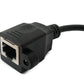 Cable LAN SYSTEM-S Conector hembra RJ45 de 30 cm a adaptador de enchufe PCB de 5 pines en negro
