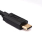 SYSTEM-S USB 3.1 Kabel 30 cm Typ C Stecker zu Buchse Schraube Adapter in Schwarz