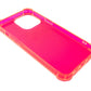SYSTEM-S Schutzhülle aus Silikon in Pink Transparent Hülle für iPhone 13 Pro