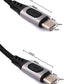 SYSTEM-S USB 3.1 Gen 2 Kabel 100 cm Typ C Stecker zu Stecker geflochten