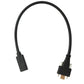 SYSTEM-S USB 3.1 Kabel 30 cm Typ C Stecker zu Buchse Schraube Adapter in Schwarz