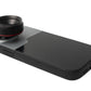 SYSTEM-S Makro Linse 1.1x bis 2.8x Filter mit Hülle in Schwarz für iPhone 13 Mini
