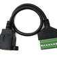 Cable LAN SYSTEM-S Conector hembra RJ45 de 30 cm a adaptador de enchufe PCB de 5 pines en negro