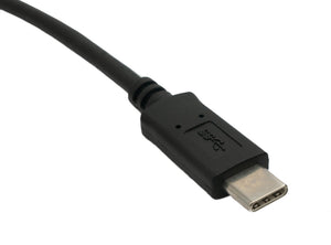 SYSTEM-S USB 3.1 Kabel 200 cm Typ C Stecker zu 3.0 Typ A Stecker in Schwarz