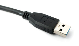 Câble USB 3.0 100 cm adaptateur type B mâle vers A mâle en noir