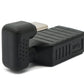 SYSTEM-S USB 3.1 U Turn 180° Adapter Typ C Stecker zu 3.0 Typ A Buchse Kabel in Schwarz