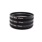 Juego de filtros de color SYSTEM-S 37 mm 3 piezas con kit de color de transición con bolsa con clip en negro