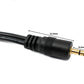 SYSTEM-S Cinch 2 RCA Kabel 10 m Stecker zu AUX 3,5 mm Klinke Stecker Stereo AV in Schwarz