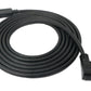 Cable USB 3.1 de 1,8 m Tipo C Adaptador de ángulo de tornillo macho a hembra en negro