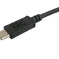 SYSTEM-S USB 3.1 Kabel 1 m Typ C Stecker zu Typ A Stecker Winkel in Schwarz