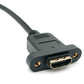 HDMI 1.4 Cable 50 cm Type A Male to Male Adapter Screw Angle in Black