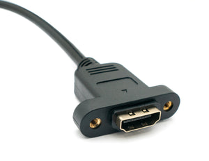 Cavo HDMI 1.4 da 50 cm tipo A adattatore maschio-maschio con angolo di vite in nero