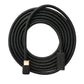 SYSTEM-S USB 3.1 U Turn 1,8 m Kabel Typ C Stecker zu Buchse 360° Winkel in Schwarz
