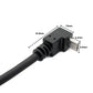 SYSTEM-S USB 2.0 Kabel 25 cm Typ A Stecker zu Micro B Stecker Winkel in Schwarz