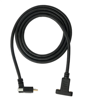 Cable USB 3.1 Gen 2 100W 100cm Tipo C Adaptador de ángulo de tornillo macho a hembra