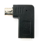 SYSTEM-S USB 3.1 Adapter Typ C Buchse zu 2.0 Micro B Stecker Winkel Kabel in Schwarz - Links