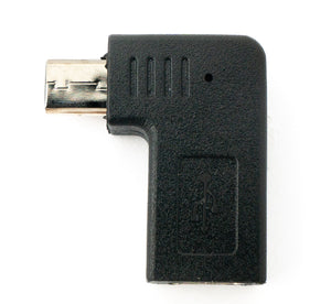 SYSTEM-S USB 3.1 Adapter Typ C Buchse zu 2.0 Micro B Stecker Winkel Links