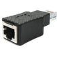 SYSTEM-S LAN adapter RJ45 socket to plug Ethernet adapter cable in black