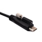 Cable USB 3.1 SYSTEM-S 8 m tipo C macho a tipo A macho tornillo en negro